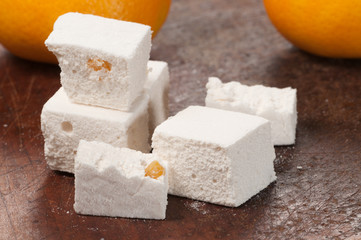 Pastille with orange succade