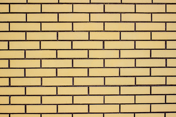 Yellow brick wall