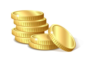 Stack of gold coins