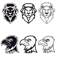 lion and eagle