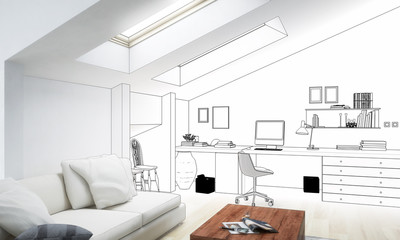 Dachboden-Adaptation (Entwurf)