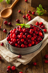 Raw Organic Red Cranberries