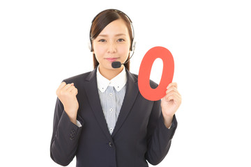 笑顔のオペレーター