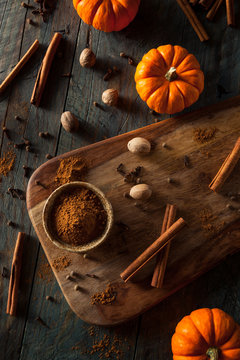 Fototapeta Organic Raw Pumpkin Spice