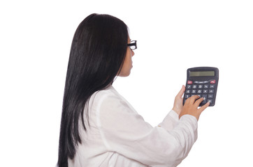 Young woman in business concept