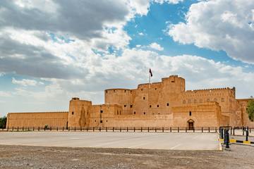 Jabrin Fort in Ad Dakhiliyah, Oman. It is located about 50 km southwest of Nizwa.