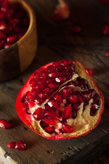 Raw Organic Red Pomegranates