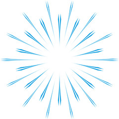 Obraz premium rays fireworks