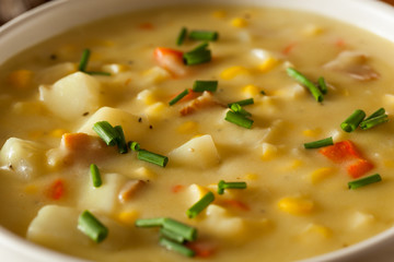 Hot Homemade Corn Chowder