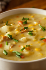 Hot Homemade Corn Chowder