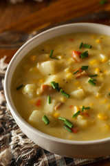 Hot Homemade Corn Chowder