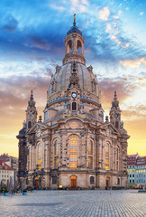 Church Frauenkirche in Dresden Germany - Church of Our Lady