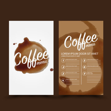 Coffee vector template