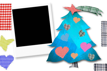 Children Christmas Card with photoframe