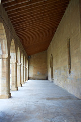 Obanos church in Saint James Way at Navarra