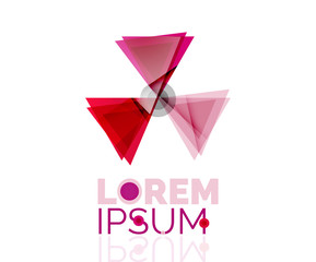 Logo, abstract geometric business icon