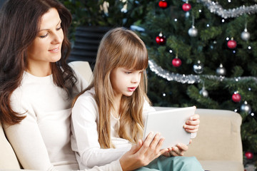 Mother and daughter portrait