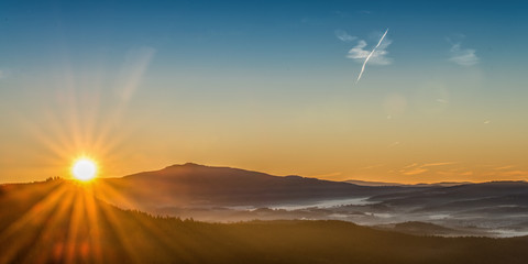 Sonnenaufgang Bayerwald