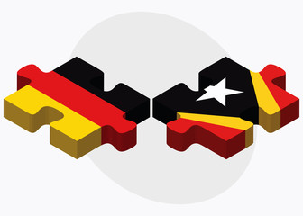Germany and East Timor Flags