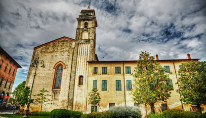Fototapeta na wymiar Sant'Antonio abate steeple in Pisa