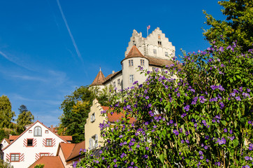 Fassaden Unterstadt und Burg in Meersburg