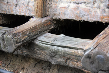 salziges Holz am Gradierwerk Bad Dürrenberg