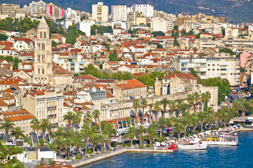 Split Riva waterfront and Diocletian's palace view