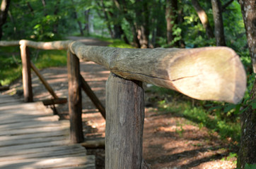 Fototapeta premium Barrière en bois