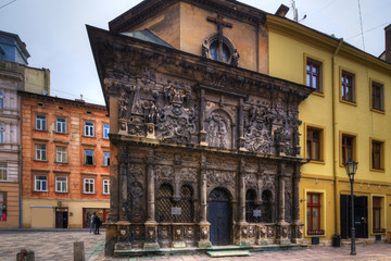 Architecture of Lvov. Ukraine.