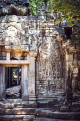 Fototapeta na wymiar Angkor Thom Temple view, Siem reap, Cambodia