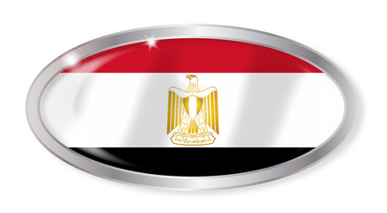 Egypt Flag Oval Button