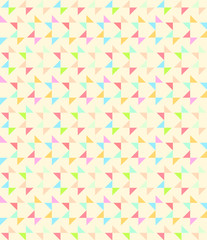Geometric seamless pattern background with triangle and arrow.