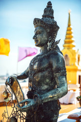 Thai Divinity in Wat Saket - The Golden Mountain Temple (Phu KHa