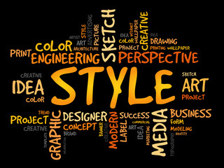 Obraz premium STYLE word cloud concept