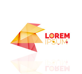 Logo, abstract geometric business icon