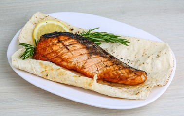 Grilled salmon