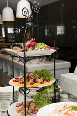 Salad on shelf