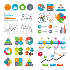 Diagram graph Pie chart. Presentation billboard.