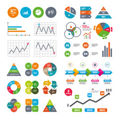 Diagram graph Pie chart. Presentation billboard.