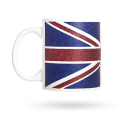 cup with a British flag