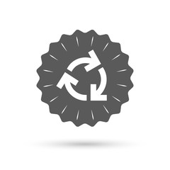 Recycling sign icon. Reuse or reduce symbol.