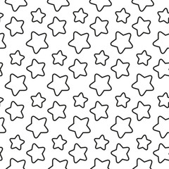 Stars stripped geometric seamless pattern.