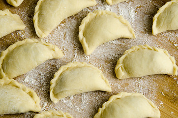 Dumplings with mushrooms