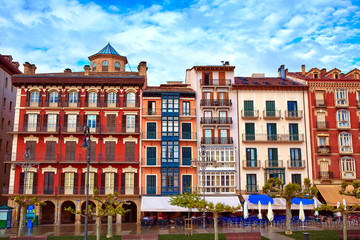 Pamplona Navarra Spain plaza del Castillo square