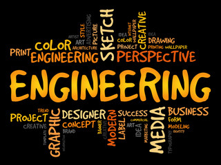 Engineering word cloud concept