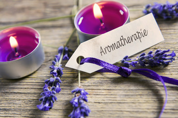Aromatherapie-Schildchen