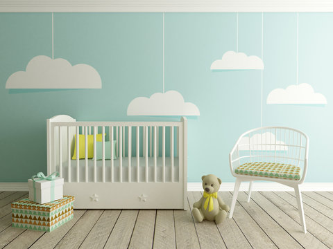 nursery, baby room, children room interior