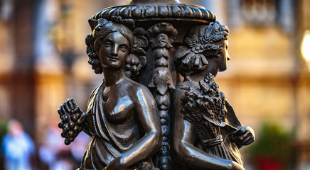 Statues at the Four Corners of Palermo