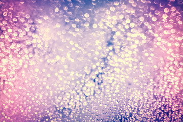 Defocused bokeh. Abstract background white bokeh circles 