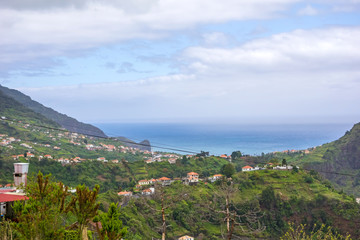 Fototapeta na wymiar View over Porto da Cruz, Madeira